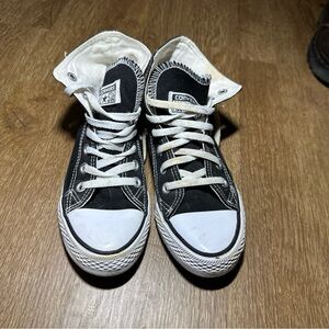 Chuck Taylor All Star Canvas Converse Black Sneakers Streetwear Skater 90s Sz 2